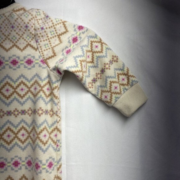 CARTER'S Long Sleeve Bodysuit Sleep And Play Girls12 Month Cream Full Zip/Snap - Picture 14 of 16